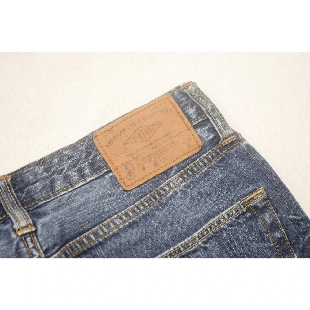 American Eagle‎ Slim Straight Leg Denim Blue Jeans Mens Size 30 x 32***